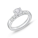 QROD*86_00 Odessa Diamond Engagement Semi-Mount Ring