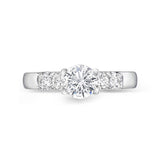 QROD*86_00 Odessa Diamond Engagement Semi-Mount Ring