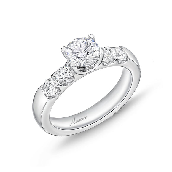 QROD*87_00 Odessa Diamond Engagement Semi-Mount Ring