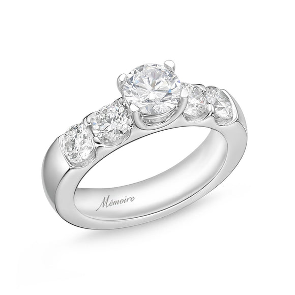 QROD*88_00 Odessa Diamond Engagement Semi-Mount Ring