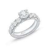 QROD*90_00 Odessa Diamond Engagement Semi-Mount Ring