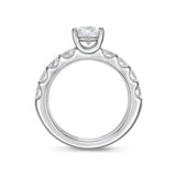QROD*90_00 Odessa Diamond Engagement Semi-Mount Ring
