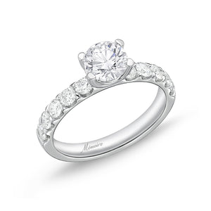 QROD*93_00 Odessa Diamond Engagement Semi-Mount Ring