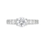 QROD*93_00 Odessa Diamond Engagement Semi-Mount Ring