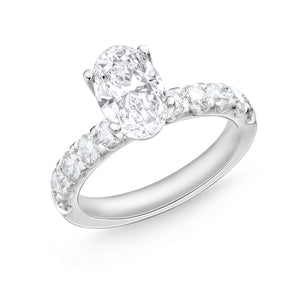 QROD*50_00 Odessa Diamond Engagement Semi-Mount Ring