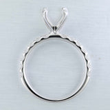 QROD*75_00 Odessa Diamond Engagement Semi-Mount Ring