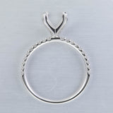 QROD*52_00 Odessa Diamond Engagement Semi-Mount Ring