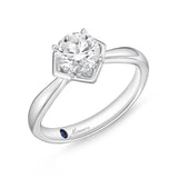 QRPM*22_00 Promise Diamond Engagement Semi-Mount Ring