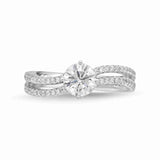 QRPM*31_00 Promise Diamond Engagement Semi-Mount Ring