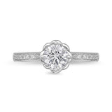 QRPM*43_00 Promise Diamond Engagement Semi-Mount Ring