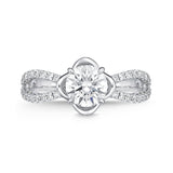 QRPM*51_00 Promise Diamond Engagement Semi-Mount Ring