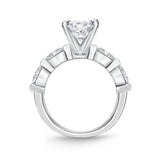 QRPP*07_00 Precious Prong Diamond Engagement Semi-Mount Ring