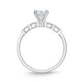 QRPP*23_00 Precious Prong Diamond Engagement Semi-Mount Ring