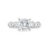 QRPP*28_00 Precious Prong Diamond Engagement Semi-Mount Ring
