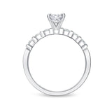 QRPP*29_00 Precious Prong Diamond Engagement Semi-Mount Ring