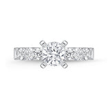 QRPT*17_00 Petite Prong Diamond Engagement Semi-Mount Ring