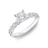 QRPT*21_00 Petite Prong Diamond Engagement Semi-Mount Ring