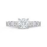 QRPT*51_00 Petite Prong Diamond Engagement Semi-Mount Ring