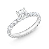 QRPT*73_00 Petite Prong Diamond Engagement Semi-Mount Ring