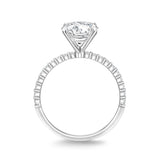 QRPT*69_00 Petite Prong Diamond Engagement Semi-Mount Ring