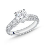 QRVG*02_00 Vintage Diamond Engagement Semi-Mount Ring