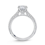 QRVG*02_00 Vintage Diamond Engagement Semi-Mount Ring