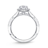 QRVG*09_00 Vintage Diamond Engagement Semi-Mount Ring