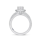 QRVG*10_00 Vintage Diamond Engagement Semi-Mount Ring