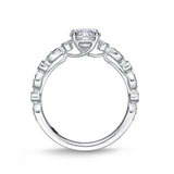 QRVG*15_00 Vintage Diamond Engagement Semi-Mount Ring