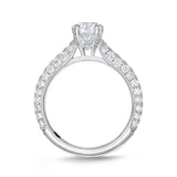 QRVG*16_00 Vintage Diamond Engagement Semi-Mount Ring