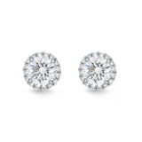 SEHA*07_00 Halo Diamond Studs Earrings