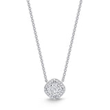 SNHA*21_00 Halo Diamond Classic Necklace